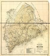Maine Railroad Map 1899, Maine Railroad Map 1899